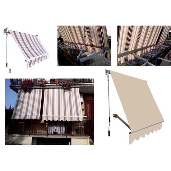 Immagine di TENDA DA SOLE MT.2X2,5        STRUTT.ALLUM.COP.COL.ECRU