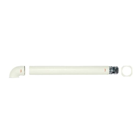 Immagine di KIT COASSIALE IMMERGAS, PER CONDENSAZIONE, ASPIRAZIONE/SCARICO, ORIZZONTALE, Ø60/100 MM