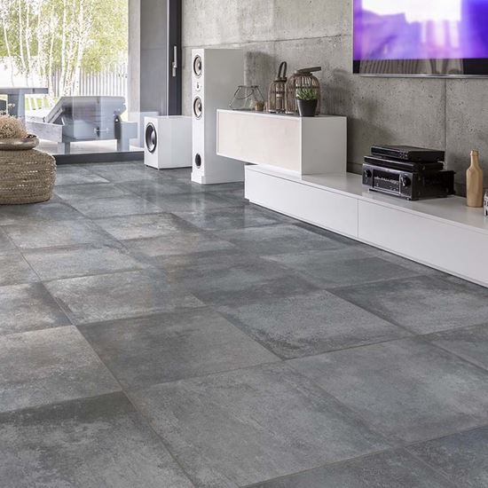 Immagine di PAVIMENTO RAINBOW 33X33 CM, GRES PORCELLANATO, SPESSORE 8 MM, CONFEZIONE DA 1,45 M², COLORE DARK GREY